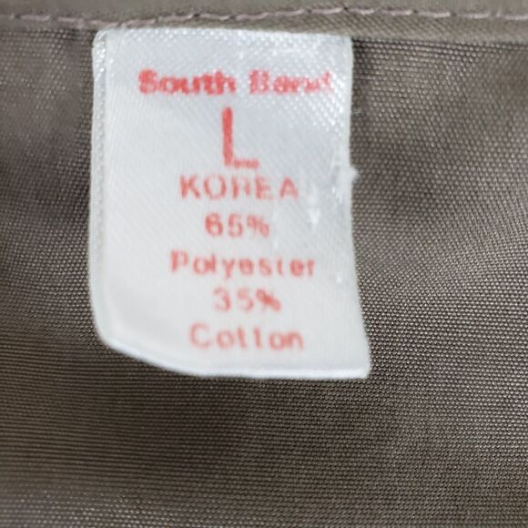 Vintage South Bend SIZE L Fly Fishing Hunting Photographer Khaki Vest 15 Pockets - Picture 5 of 8